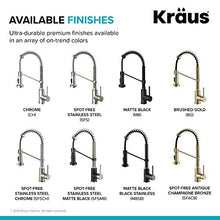 Load image into Gallery viewer, KRAUS Bolden Commercial Style 2-Function Single Handle Pull Down Kitchen Faucet in Spot-Free Antique Champagne Bronze, KPF-1610SFACB