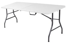 Load image into Gallery viewer, COSCO Fold-in-Half Banquet Table w/Handle, 6ft, White
