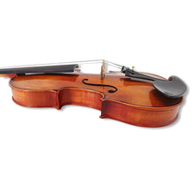Load image into Gallery viewer, 4 Strings Violin Set Acoustic Violin 4/4 Full Set Flamed Maple Spruce Ebony Fittings 1/2 Violin 3/4 Violin 1/4 Violin for Beginners Solid Wood Violin with Hard Case & Violin Bow(4/4 Brown 2)