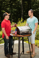 Load image into Gallery viewer, Cuisinart Grillster Portable Gas Grill, Stainless Steel Compact BBQ Grill with Locking Lid for Easy Transport, 8000 BTU Propane Grill with Dishwasher Safe Cooking Grate, Small Grill for Camping & BBQs