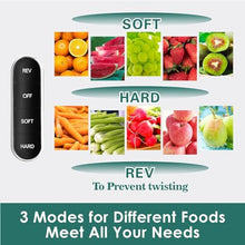 Load image into Gallery viewer, Fretta Masticating Slow Juicers, 3-inch Wide Feeding Chute Cold Press Juicer, Celery Juicer, Juicer Machines Vegetable and Fruit,Juice Recipes Included, 2 Speed, BPA-Free, Easy Clean, 200W(Black)