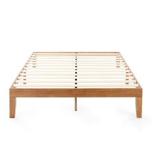Load image into Gallery viewer, Mellow Naturalista Classic - 12 Inch Solid Wood Platform Bed with Wooden Slats, No Box Spring Needed, Easy Assembly, Queen, Pine