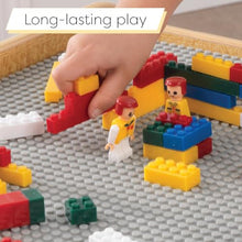 Load image into Gallery viewer, KidKraft Reversible Wooden Activity Table with Board with 195 Building Bricks – Gray & Natural, Gift for Ages 3+