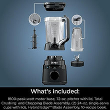 Load image into Gallery viewer, Ninja Detect Power Blender Pro + Personal Single-Serve, BlendSense Technology, For-Smoothies, Food and More, Compact Kitchen Countertop, 1800 P-Watts, 72 oz. Pitcher, (2) 24 oz. Cups, Black, TB301