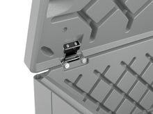 Load image into Gallery viewer, Rubbermaid Extra Large Resin Outdoor Storage Deck Box (134 Gal), Weather Resistant, Gray, Deck Organization for Home/Backyard/Pool Chemicals/Toys/Garden Tools/Porch/Patio Cushions