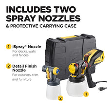 Load image into Gallery viewer, Wagner Spraytech 02419307 FLEXiO 595 Handheld HVLP Paint Sprayer, Sprays Most Unthinned Latex, Includes Two Nozzles - iSpray & Detail Finish Nozzle, Complete Adjustability, Lightweight Design