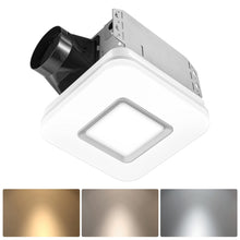 Load image into Gallery viewer, OREiN Bathroom Exhaust Fan with Light, 110 CFM 2.0 Sones, 27W Bathroom Fan with Light for Home, 1500lm LED Light 3000K/4000K/5000K Selectable & Nightlight, FCC/ETL Listed, Bathroom Fan Light Combo
