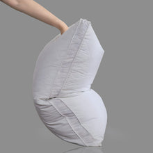 Load image into Gallery viewer, Three Geese Pack of 2 White Goose Feather Bed Pillows King Size - Soft 600 Thread Count 100% Cotton, Medium Firm,Soft Support Surround Fill Polyester, White Solid