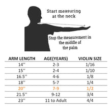 Load image into Gallery viewer, Paititi 1/2 Size Artist-100 Student Violin Starter Kit with Brazilwood Bow Lightweight Case, Shoulder Rest, Extra Strings and Rosin