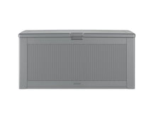 Load image into Gallery viewer, Rubbermaid Extra Large Resin Outdoor Storage Deck Box (134 Gal), Weather Resistant, Gray, Deck Organization for Home/Backyard/Pool Chemicals/Toys/Garden Tools/Porch/Patio Cushions