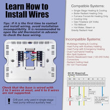 Load image into Gallery viewer, Heagstat Non-Programmable Thermostats for Home Conventional Single-Stage Systems, up to 1 Heat/ 1 Cool (with White Backlight)