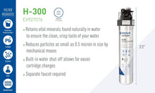 Load image into Gallery viewer, Pentair Everpure H-300 Quick-Change Filter Cartridge, EV927072, For Use in Everpure H-300 Drinking Water Systems, 300 Gallon Capacity, 0.5 Micron