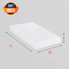 Load image into Gallery viewer, FDW 8 inch Twin Mattress Gel Memory Foam Mattress for Cool Sleep & Pressure Relief, Medium Firm Mattresses CertiPUR-US Certified/Bed-in-a-Box/Pressure Relieving (8 in, Twin)