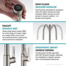 Load image into Gallery viewer, KRAUS Oletto Single Handle Pull Down Kitchen Faucet in Matte Black, KPF-2820MB