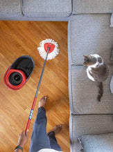 Load image into Gallery viewer, O-Cedar EasyWring Microfiber Spin Mop, Bucket Floor Cleaning System, Red, Gray, Standard