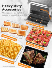 Load image into Gallery viewer, Nuwave Bravo XL Pro Air Fryer Toaster Oven, Improved 100% Super Convection, Quicker & Crispier Results, 100 Presets, Multi-Layer Even Cooking, 50-500F, Smart Probe, PFAS Free, 30QT, Stainless Steel