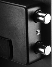 Load image into Gallery viewer, Amazon Basics Small Safe For Home, Steel Security, Electronic, Programmable Keypad Lock Box, 1.8 Cubic Feet, Black