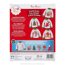 Load image into Gallery viewer, Elf On The Shelf Boy with Ugly Sweater Set - Blue Eyed Boy Elf Doll w 5 Different Velcro X-Mas Accessories - Change Your Elves Clothing Daily with 5 Outfits in One - Win Your Elf Ugly Sweater Party
