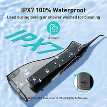 Load image into Gallery viewer, COSLUS Water Dental Flosser Teeth Pick: Portable Cordless Oral Irrigator 300ML Rechargeable Travel Irrigation Cleaner IPX7 Waterproof Electric Waterflosser Flossing Machine for Teeth Cleaning F5020E