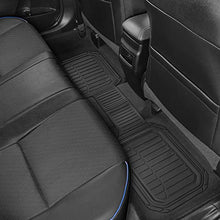 Load image into Gallery viewer, Motor Trend 943-BK FlexTough Defender Car Floor Mats -Next Generation Deep Dish Heavy Duty Contour Liners for Car SUV Truck & Van-All Weather Protection, Trim to Fit Most Vehicles Black