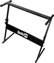 Load image into Gallery viewer, RockJam 61 Key Touch Display Keyboard Piano Kit with Digital Piano Bench, Electric Piano Stand, Headphones Piano Note Stickers, Sustain Pedal & Simply Piano Lessons