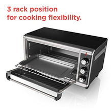 Load image into Gallery viewer, BLACK+DECKER 8-Slice Extra Wide Convection Toaster Oven, Fits 9"x13" Oven Pans and 12" Pizza, Bake, Toast, Broil, and Keep Warm Functions, Countertop Compact Design with Stainless Steel Finish