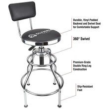 Load image into Gallery viewer, Olympia Tools 82-738 Adjustable Hydraulic Work Stool, Black
