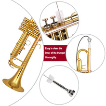 Load image into Gallery viewer, Glory Bb Trumpet - Trumpets for Beginner or Advanced Student with Case, pair of gloves-Gold