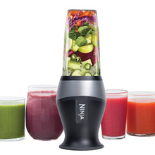 Load image into Gallery viewer, Ninja Fit Compact Personal Blender, Portable Blender for-Smoothies, Shakes, Food Prep, and Frozen Blending, 700-Watt Base, (2) 16-oz. Cups and Spout Lids, Black QB3001SS