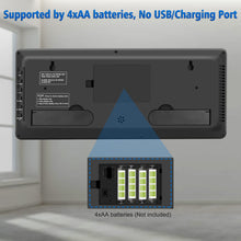 Load image into Gallery viewer, WallarGe 14.5'' Large Digital Wall Clock Battery Operated with Jumbo Numbers, Temperature and Date - Easy to Read and Set, Auto DST