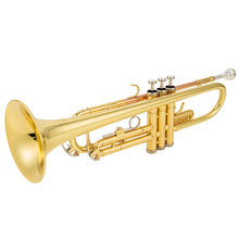 Load image into Gallery viewer, AUROSUS 6331 Bb standard Trumpet - Trumpets for Beginner or Advanced Student w Case Cloth Gloves Brass Musical Instruments For Kids Adults (6331H gold brass)