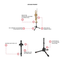 Load image into Gallery viewer, Gator Frameworks Tripod Style Stand for Standard-Sized Trumpets; (GFW-BNO-TRUMPET)