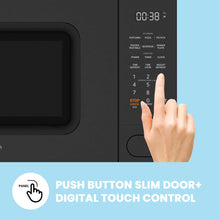 Load image into Gallery viewer, COMFEE CMO-C20M1WB Countertop Microwave Oven, 0.7 cu.ft Small Microwave with 11 power levels,Turntable Reset Function, Speedy Cooking, Weight/Time Defrost, Memory function, Children Lock, 700W