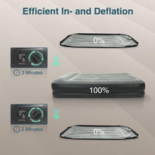 Load image into Gallery viewer, Ezyrest Queen Air Mattress Waterproof and Easy-to-Clean, Blow Up Mattress with Built-in Pump, Durable Inflatable Mattress with Pillow Design Suitable for Naps, Hosting a Friend and Camping