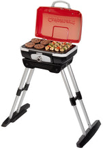 Load image into Gallery viewer, Cuisinart CGG-180 Petit Gourmet Portable Gas Grill with VersaStand, Red