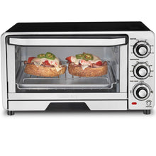 Load image into Gallery viewer, Cuisinart TOB-40N Custom Classic Toaster Oven Broiler, Brushed Stainless and Black