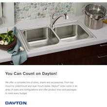 Load image into Gallery viewer, Elkay DSEP1515C Dayton Single Bowl Drop-in Stainless Steel Bar Sink + Faucet Kit