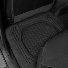 Load image into Gallery viewer, Cat® ToughRide™ Heavy-Duty 4 Piece Rubber All Season Floor Mats for Car Truck Van SUV, Black - Premium Trim to Fit Car Floor Mat, All Weather Deep Dish Automotive Floor Mats, Total Dirt Protection