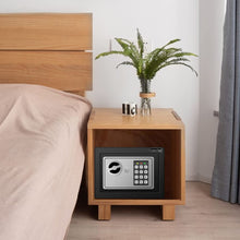 Load image into Gallery viewer, JUGREAT Safe Box with Induction Light,Electronic Digital Security Safe Steel Construction Hidden with Lock,Wall or Cabinet Anchoring Design for Home Office Hotel Business 0.23 Cubic Feet Black