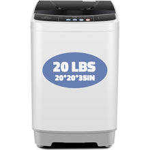 Load image into Gallery viewer, Nictemaw Portable Washing Machine, 20Lbs Capacity Full-Automatic Portable Washer, 2.8Cu.ft Washer and Dryer Combo with Drain Pump, 10 Programs & 8 Water Levels for Apartment, Dorms, RV