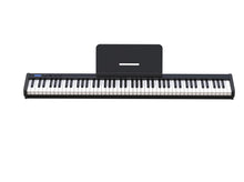 Load image into Gallery viewer, NikoMaku Piano Keyboard 88 Keys Semi-weighted Compact Portable Digital Piano Set for Beginners with Stand, Carrying Case, Sustain Pedal, Headphones, SWAN-S Black