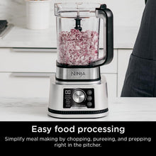 Load image into Gallery viewer, Ninja SS351 Foodi Power Blender & Processor System 1400 WP Smoothie Bowl Maker & Nutrient Extractor* 6 Functions for Bowls, Spreads, Dough & More, smartTORQUE, 72-oz.** Pitcher & To-Go Cups, Silver