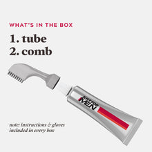 Load image into Gallery viewer, Just For Men Easy Comb-In Color Mens Hair Dye, Easy No Mix Application with Comb Applicator - Dark Brown, A-45, Pack of 3 & Mustache & Beard, Beard Dye for Men with Brush