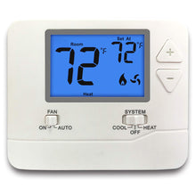 Load image into Gallery viewer, ELECTECK Non-Programmable Digital Thermostat for Home, up to 1 Heat/1 Cool with Large LCD Display, Compatible with Single Stage Electrical and Gas/Oil System, White