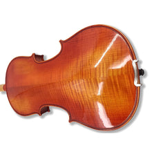 Load image into Gallery viewer, 4 Strings Violin Set Acoustic Violin 4/4 Full Set Flamed Maple Spruce Ebony Fittings 1/2 Violin 3/4 Violin 1/4 Violin for Beginners Solid Wood Violin with Hard Case & Violin Bow(4/4 Brown 2)