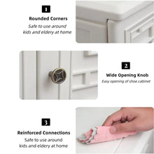 Load image into Gallery viewer, ZZM HDPE Outdoor Storage Shed, Outdoor Plastic Storage Cabinet, Horizontal Resin Tool Shed for Garden, All Weather Outdoor Storage Clearance, DIY Usage,Lockable and with one Shelf (White)