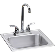 Load image into Gallery viewer, Elkay DSEP1515C Dayton Single Bowl Drop-in Stainless Steel Bar Sink + Faucet Kit