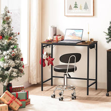 Load image into Gallery viewer, HOOBRO Height Adjustable Rolling Stool, 360° Rotating Drafting Chair, Multi-Purpose Office Desk Chair, Rolling Swivel Salon Stool Chair, for Barber Shop, Nail Salon, Office, Black SB01BY01G1