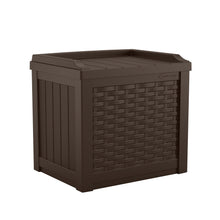 Load image into Gallery viewer, Suncast 22 Gallon Small Resin Storage Seat, Java, SSW600J