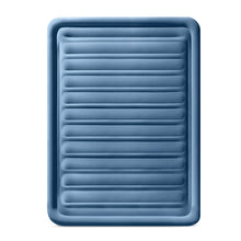 Load image into Gallery viewer, Intex: Dura-Beam Deluxe Comfort-Plush Air Mattress - 22" Queen Blue - Built-in Electric Pump, Durable Fiber-Tech, Carry Bag Included, 600lb Capacity